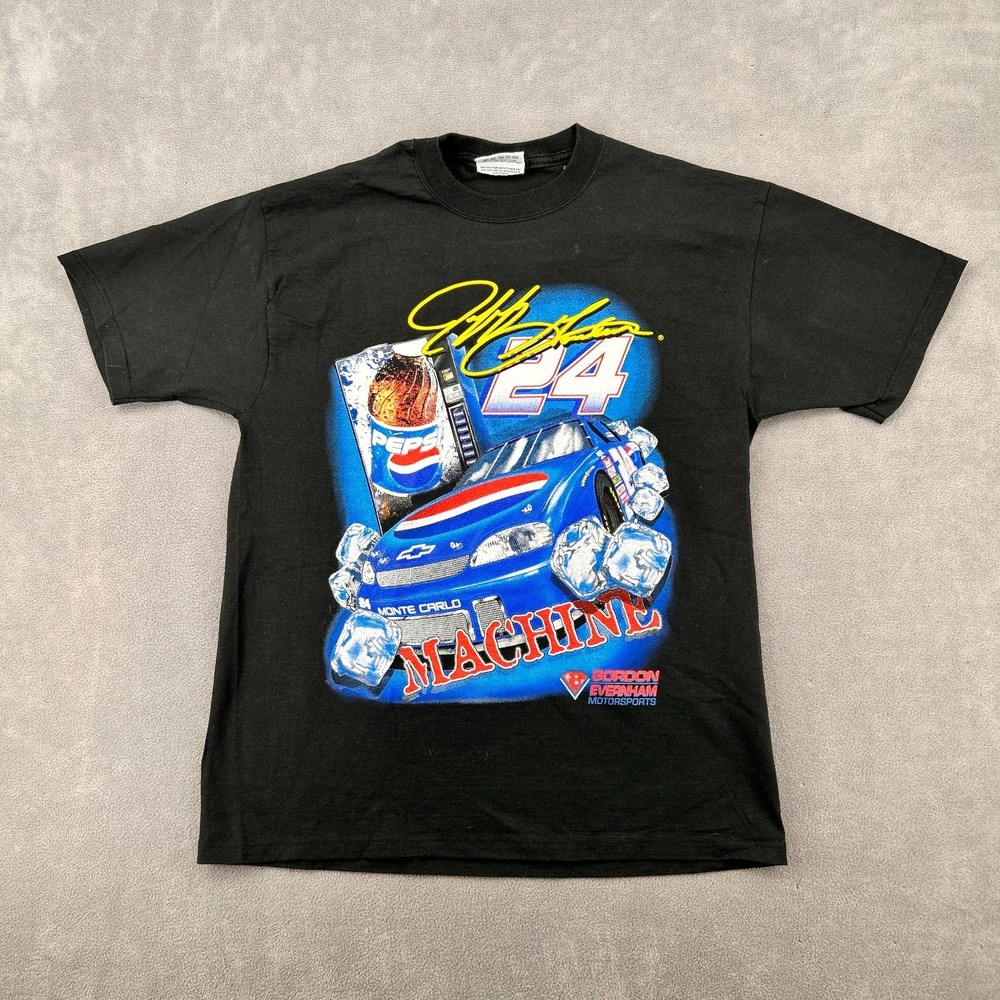 VTG Chase Authentics T Shirt Men M Black Jeff Gordon Pepsi Racing Right On Track